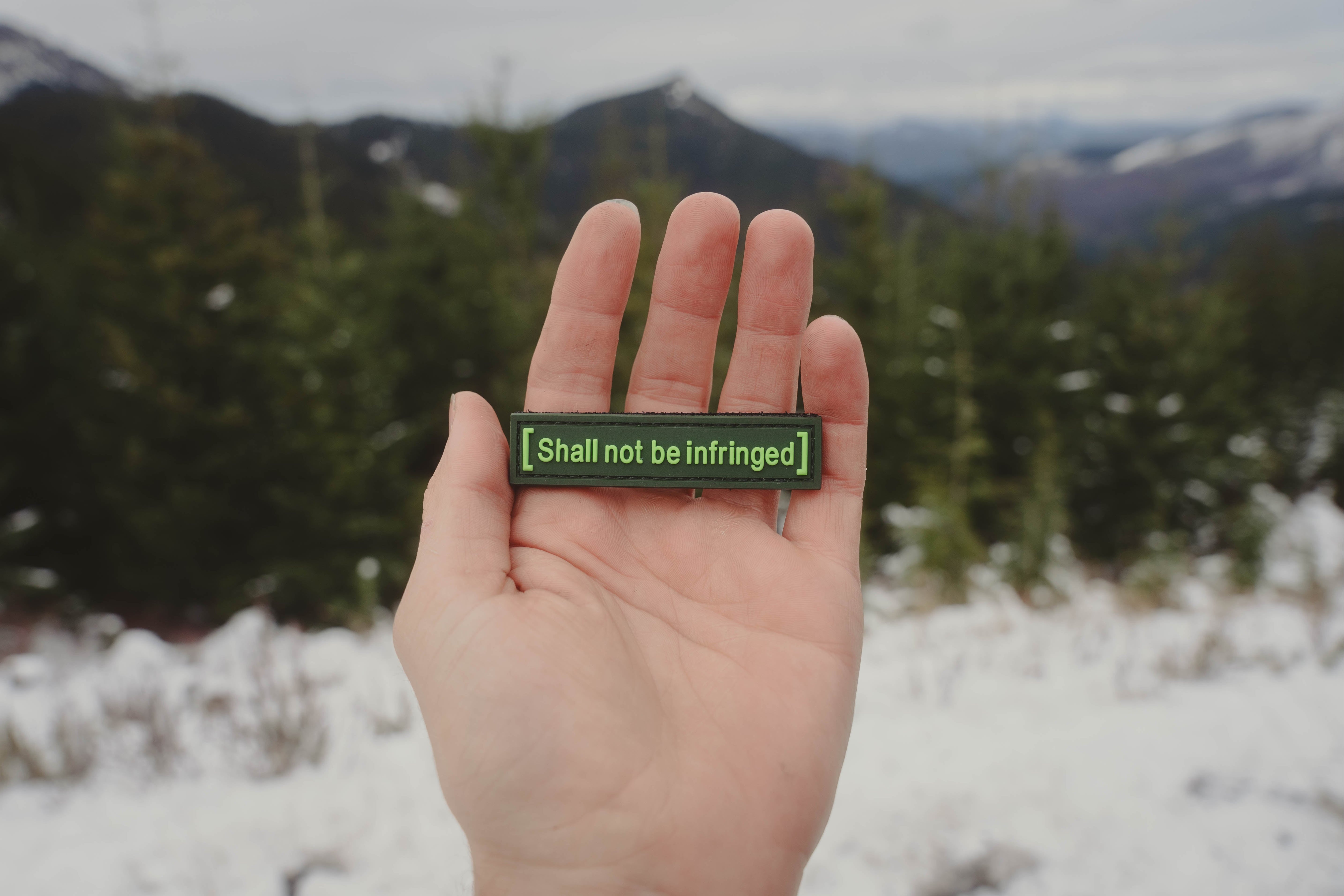 Fallout Inspired PVC Patch "Shall Not Be Infringed" Thick Morale Patch