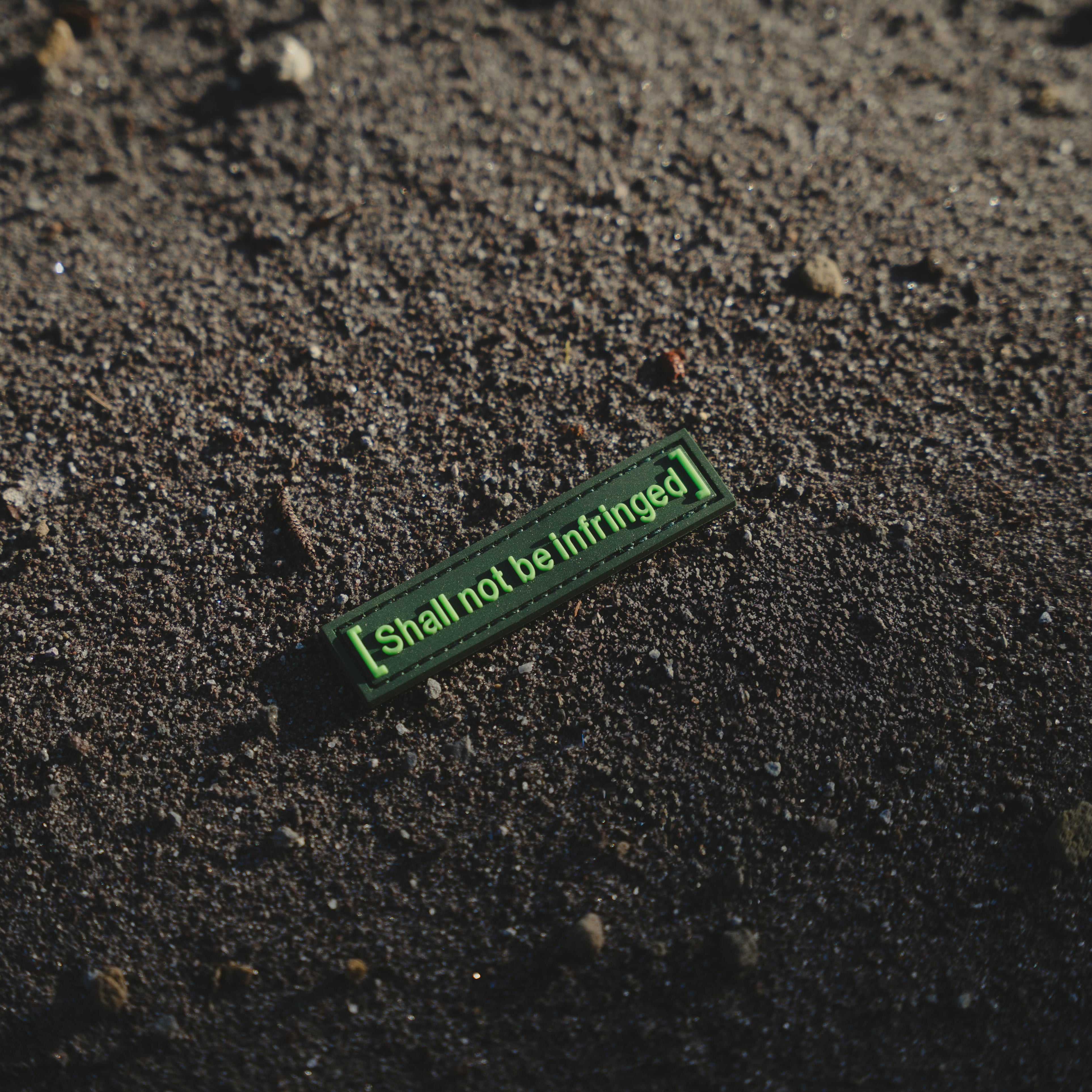 Fallout Inspired PVC Patch "Shall Not Be Infringed" Thick Morale Patch