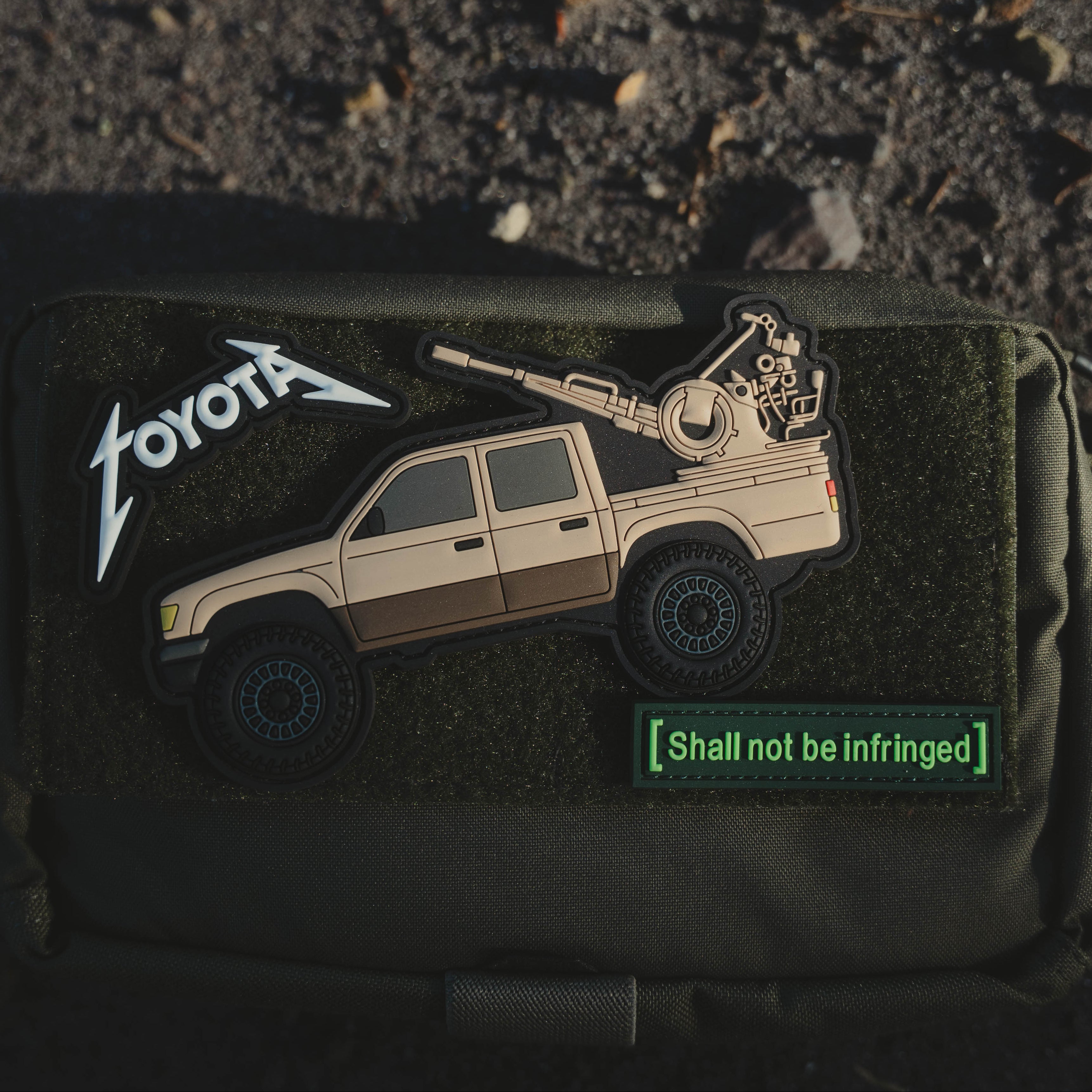 Toyota Hilux PVC Patch “Regime Changer”, Thick 3D Morale Patch