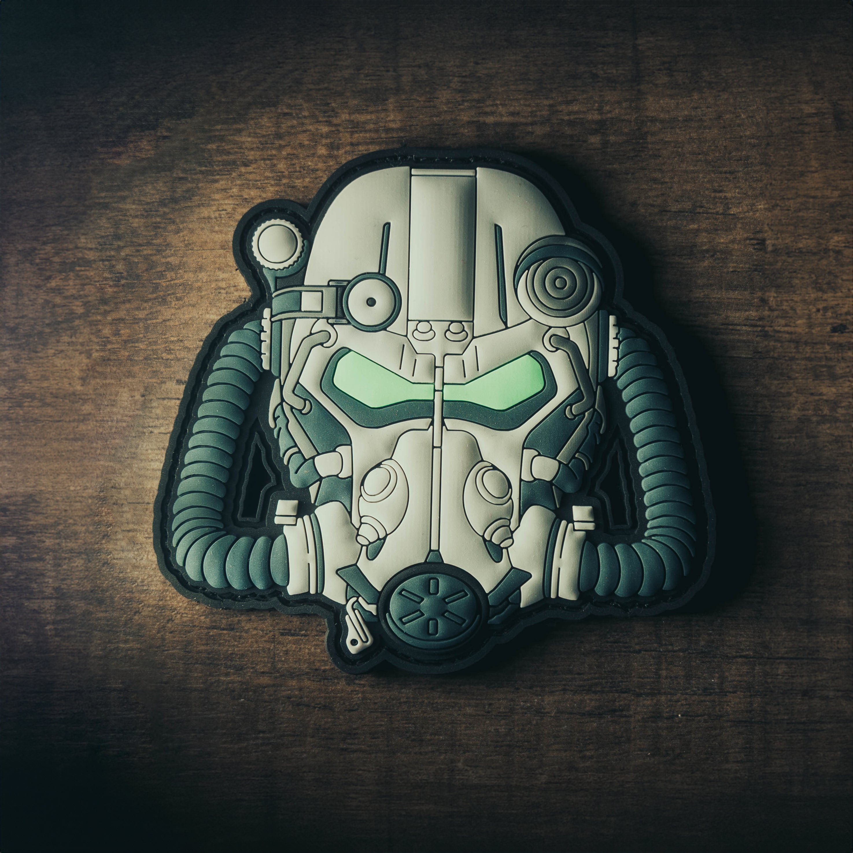 Fallout Inspired T-60 Power Armor Patch, Thick PVC Morale Patch