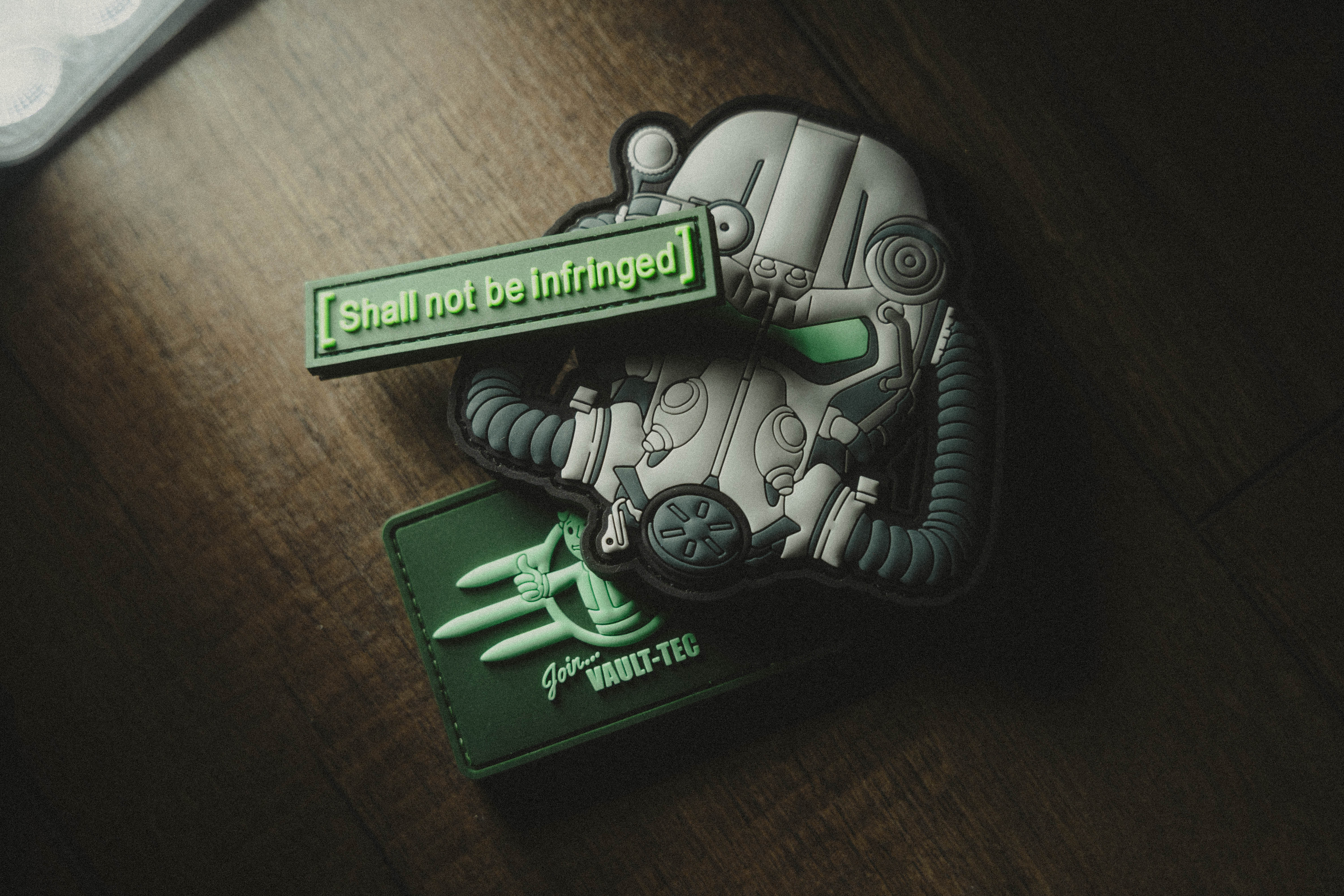 Fallout Inspired T-60 Power Armor Patch, Thick PVC Morale Patch