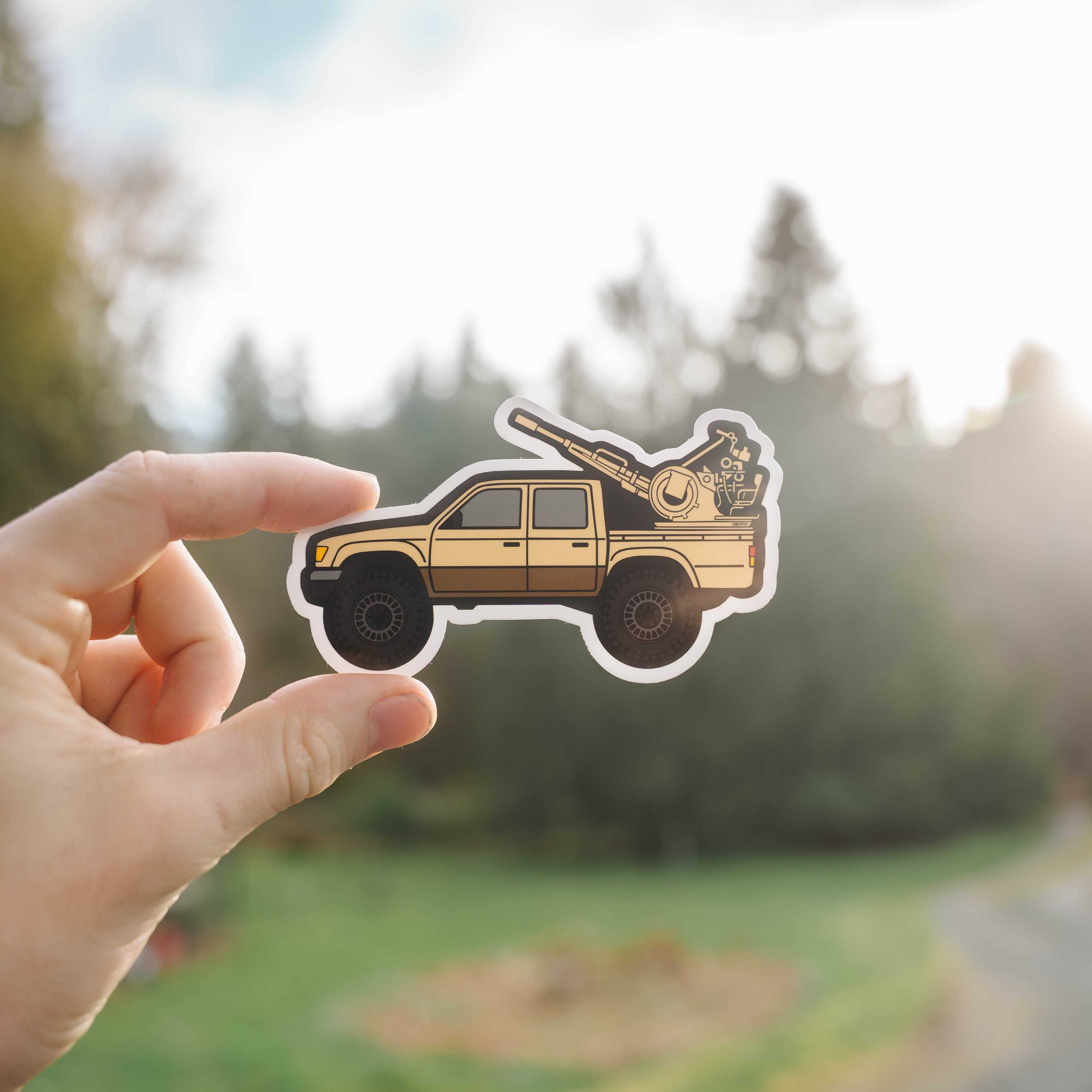 Toyota Hilux Vinyl Sticker - 'Regime Changer'