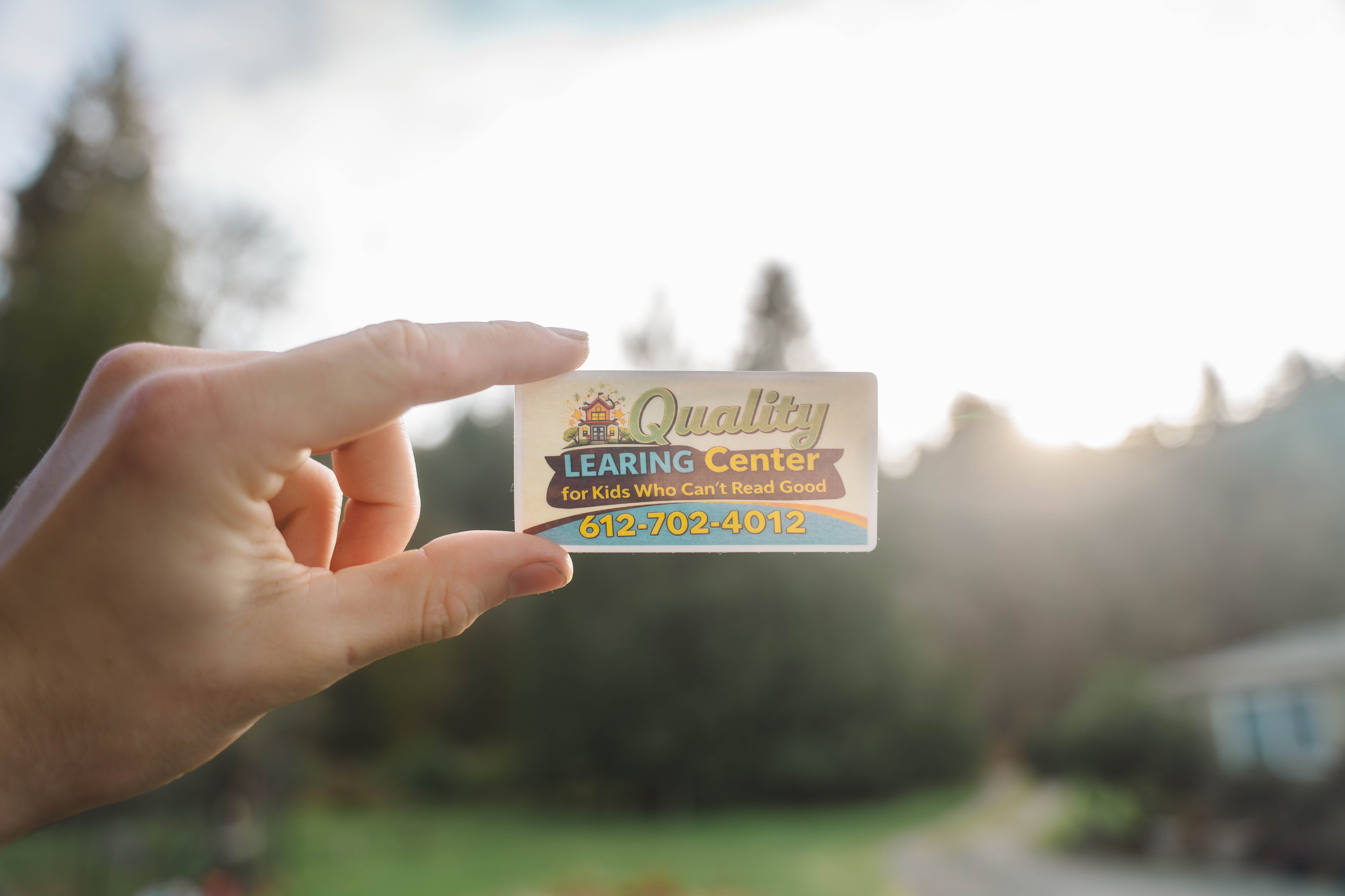 Quality Learing Center Vinyl Sticker