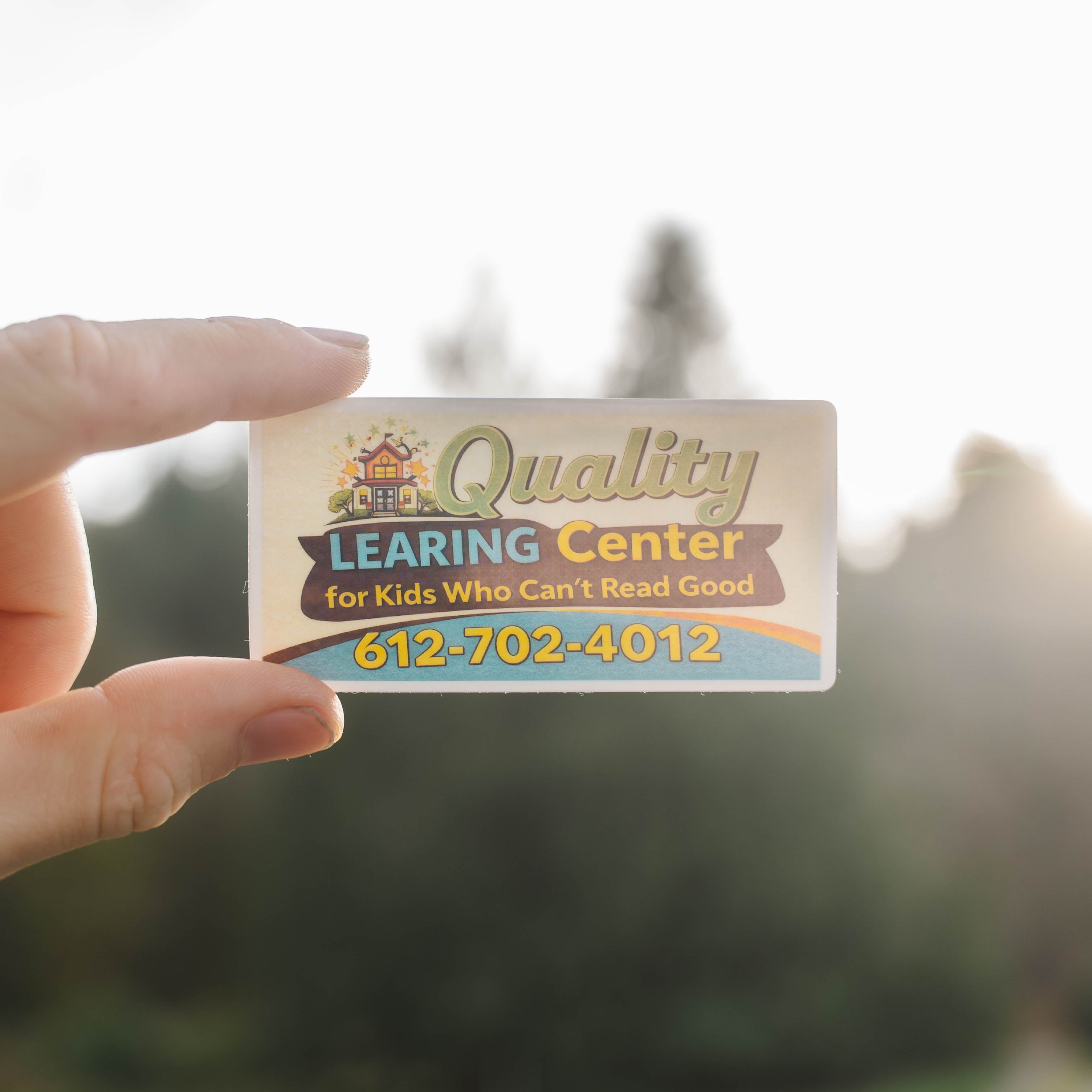 Quality Learing Center Vinyl Sticker