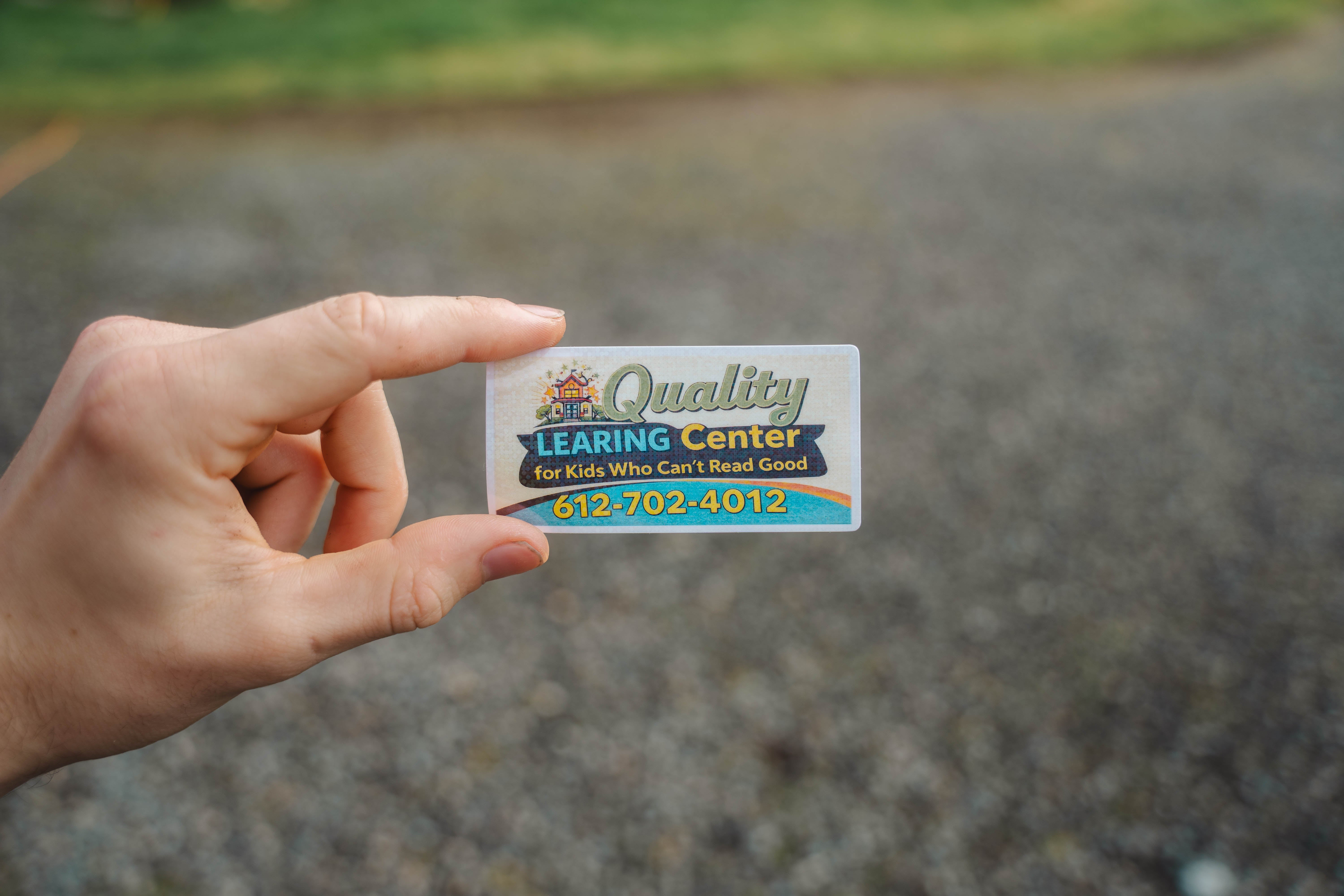Quality Learing Center Vinyl Sticker