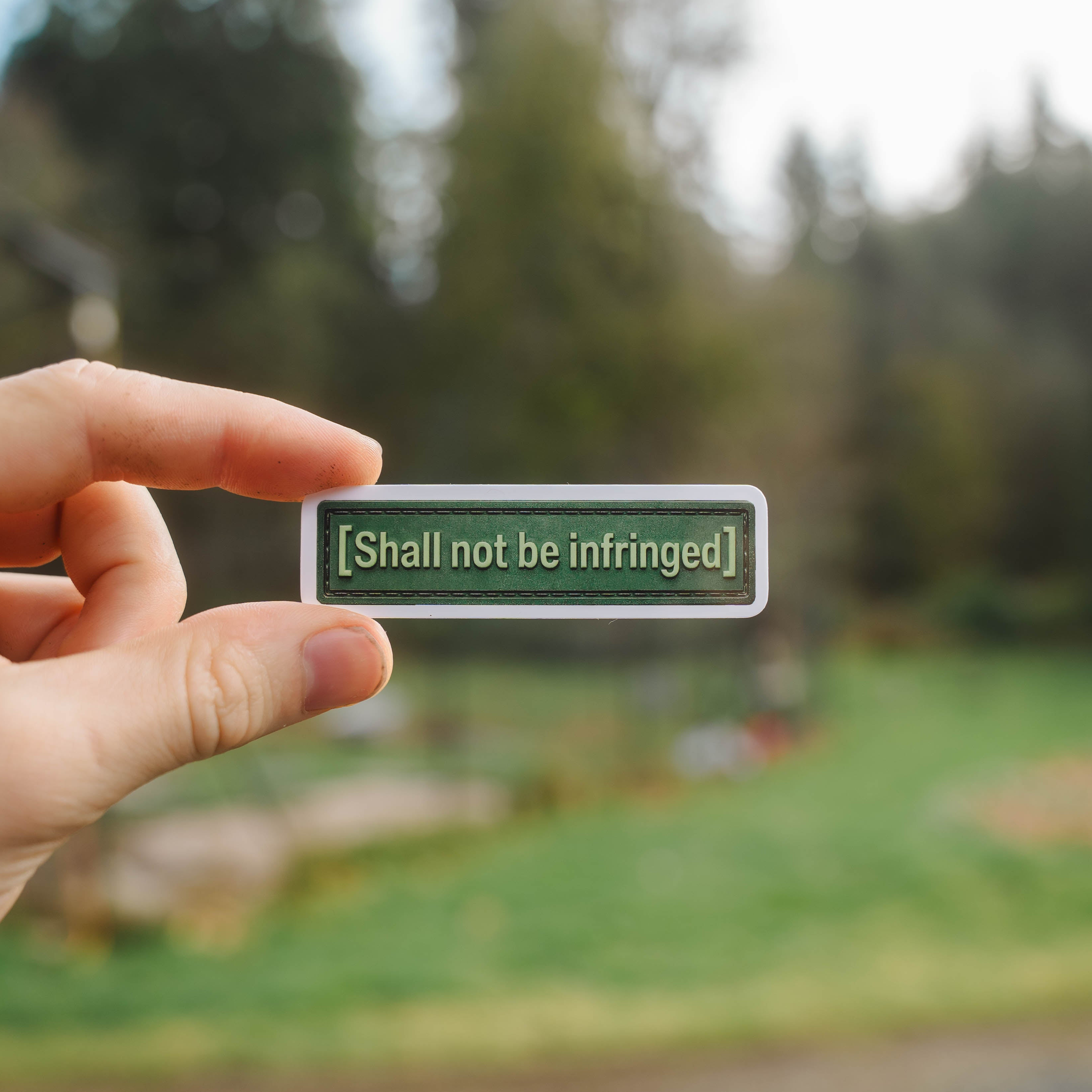 Fallout Inspired Vinyl Sticker "Shall Not Be Infringed"