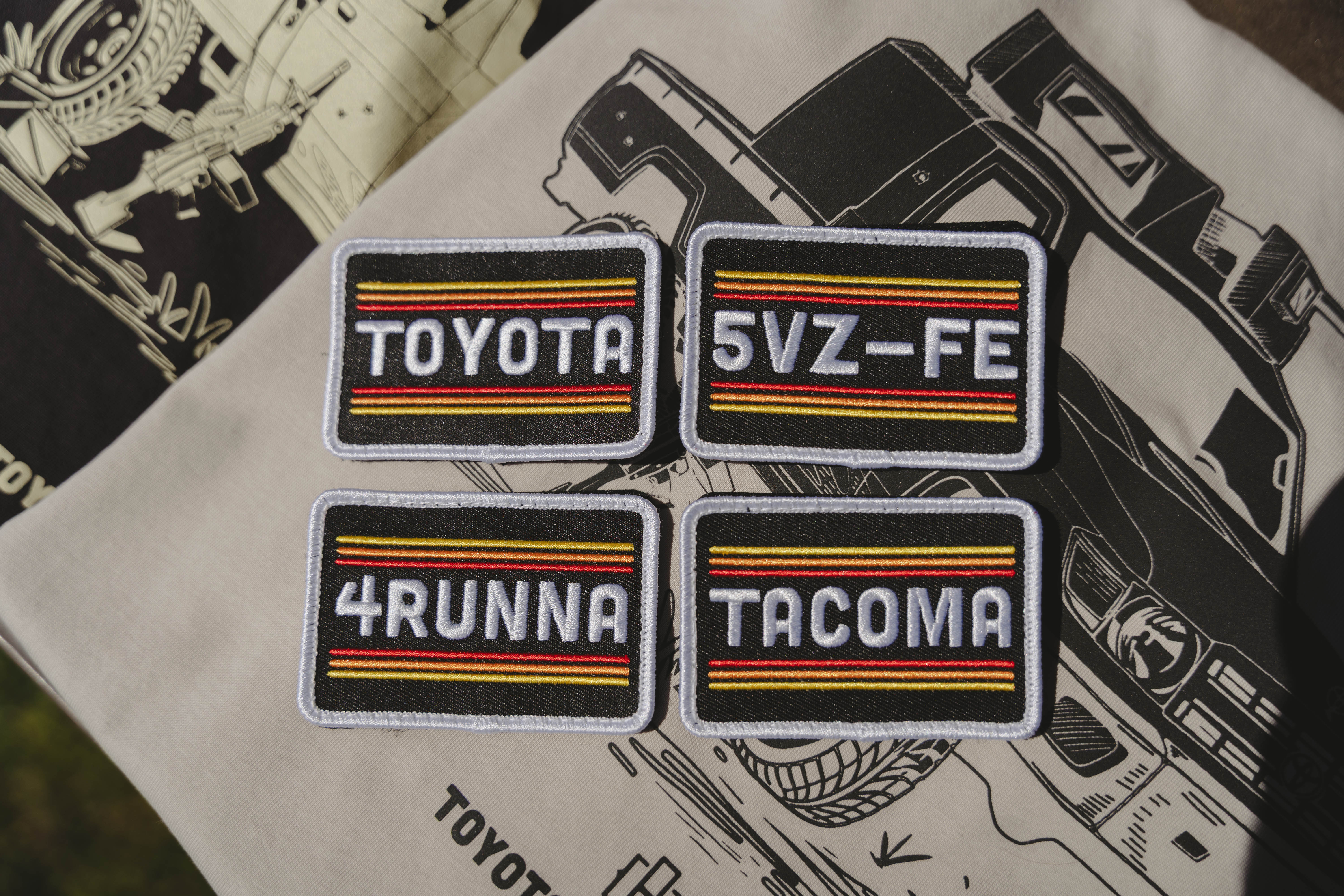 Toyota Embroidery Patch, Hook & Loop Off Road Accessory