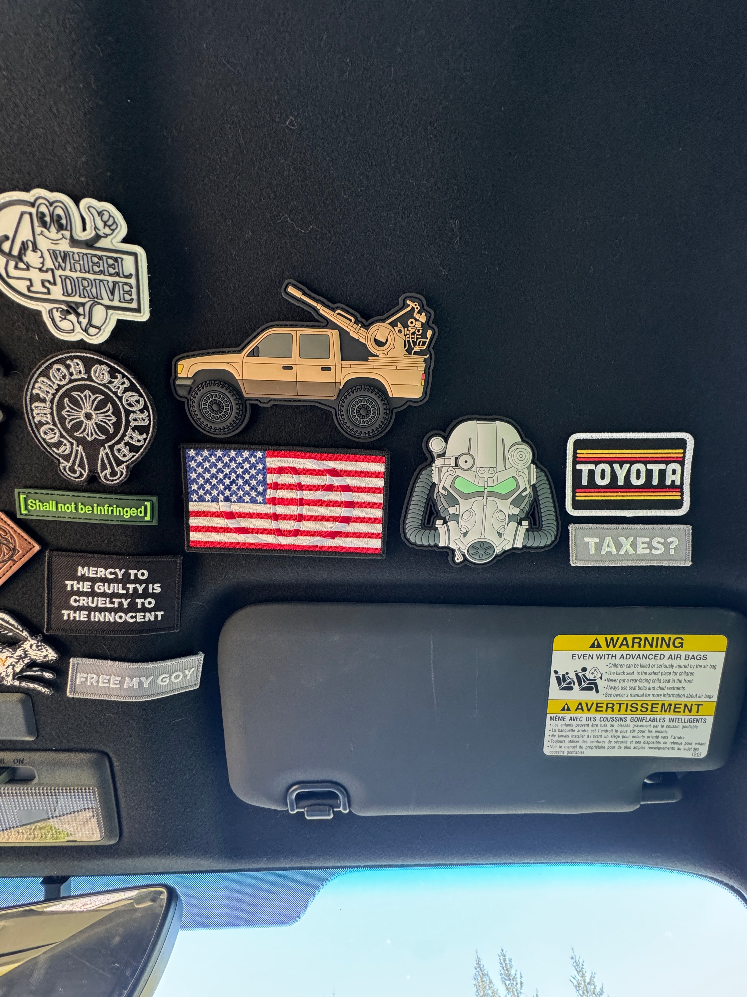Toyota Embroidery Patch, Hook & Loop Off Road Accessory
